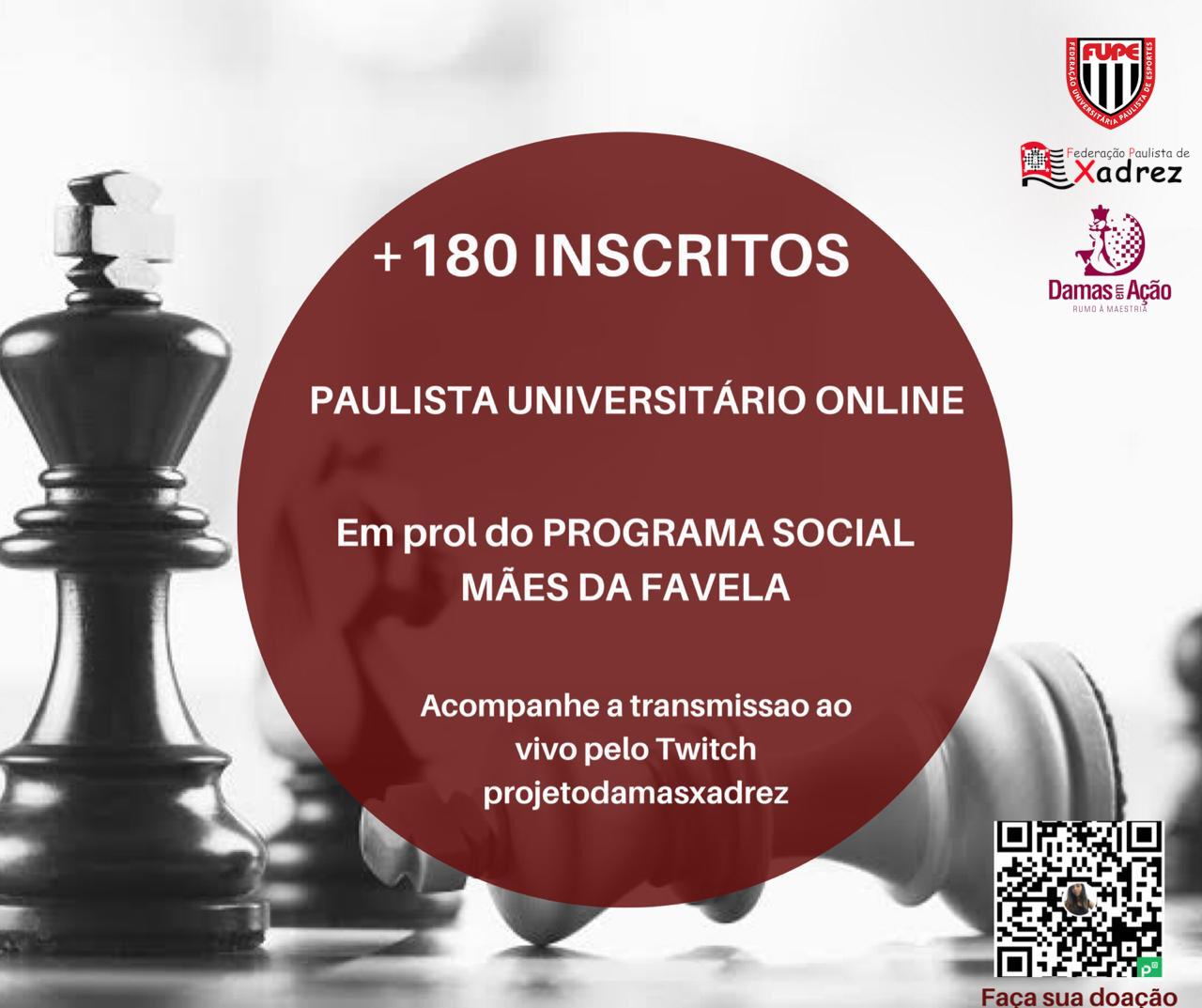FUPE - Conheça os campeões do Campeonato Paulista Universitário Virtual de  Xadrez